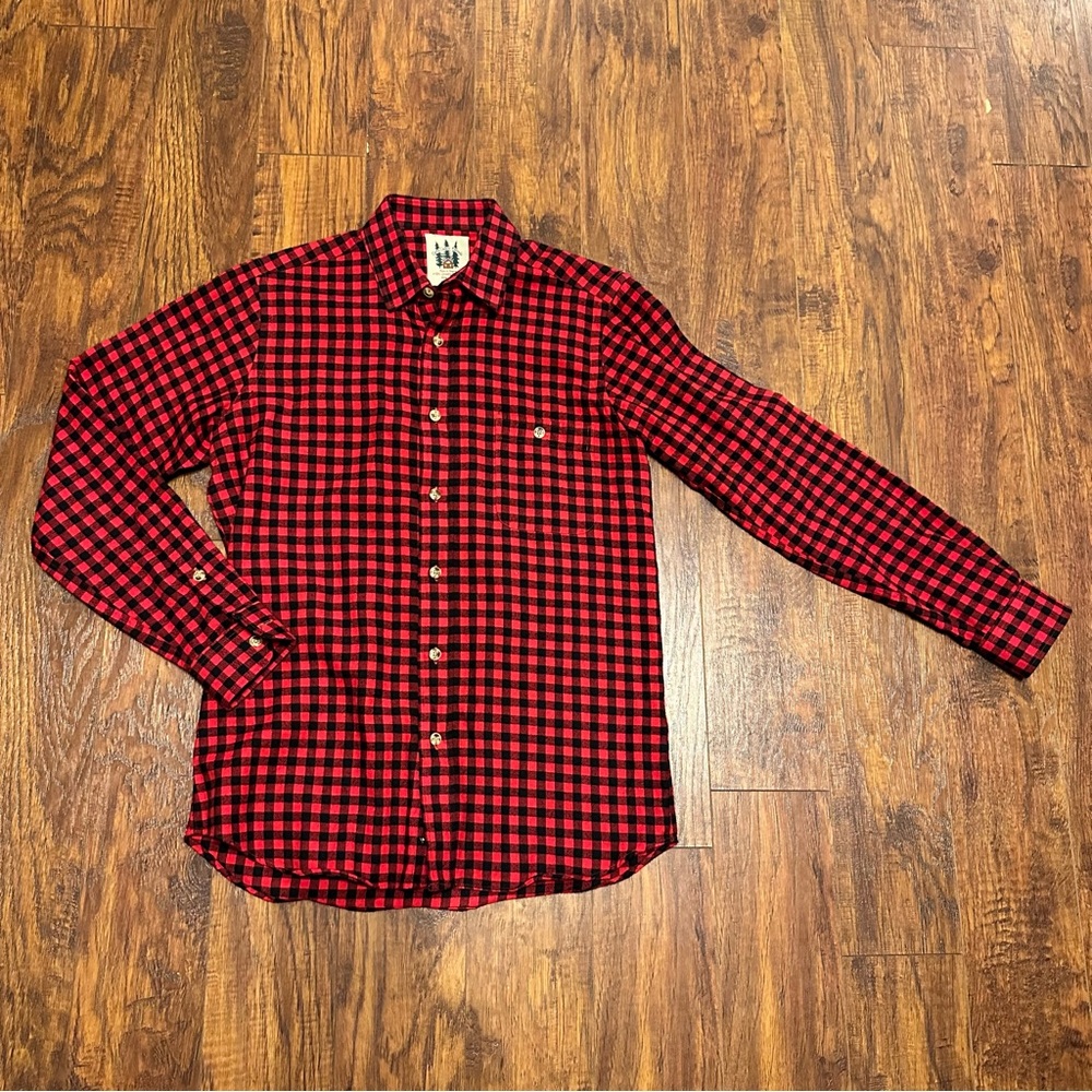 KJP Plaid Flannel Made in USA XS Buffalo Check